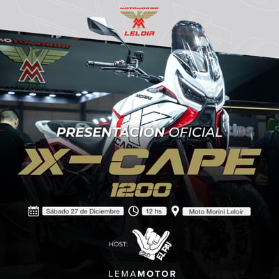 Presentación oficial Moto Morini X-CAPE 1200 en Moto Morini Leloir
