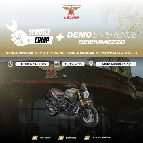 Motomorini - Demo Experience SEIEMMEZZO & Service Camp - Feed